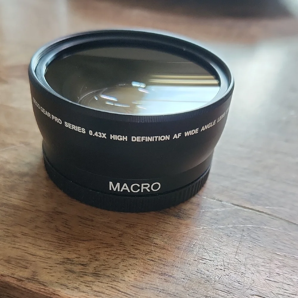 PHOTO- Pro Series 0.43x Wide Angle Lens - Black